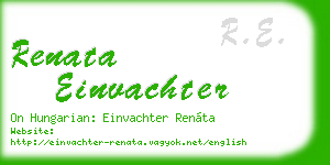 renata einvachter business card