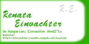 renata einvachter business card